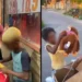 Crianças recebem macaco de pelúcia e banana em vídeo da influencer Kerollen • Reprodução