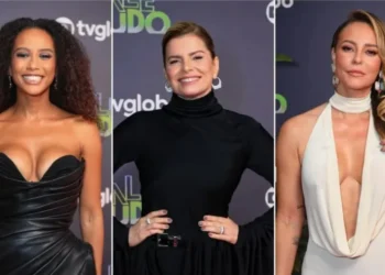 Taís Araújo (Raquel Accioli), Deborah Bloch (Odete Roitmann) e Paolla Oliveira (Heleninha Roitman) em festa de lançamento do remake de "Vale Tudo" • Victor Chapetta / AgNews