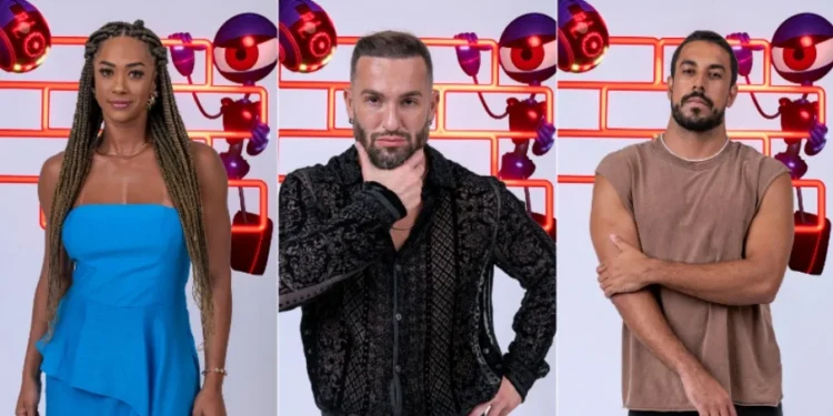 BBB25: Aline, Diego Hypolito e Maike formam o 10º Paredão da edição