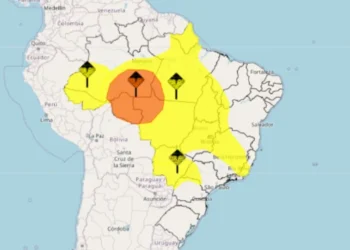 Alertas do Inmet para esta terça-feira (26) • Reprodução/Instituto Nacional de Meteorologia