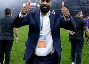 Fabinho Soldado, diretor executivo de futebol do Corinthians, celebra título paulista — Foto: Rodrigo Coca / Ag.Corinthians