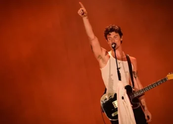 Shawn Mendes durante show no Rock in Rio 2024 • Leo Franco/Agnews