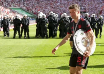 Müller tem 12 títulos da Bundesliga com o Bayern de Munique — Foto: Getty Images