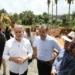 Prefeito Eduardo Siqueira Campos visita obra da ponte no distrito de Taquaruçu