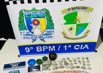 PM prende jovem e apreende adolescente por tráfico em Araguatins