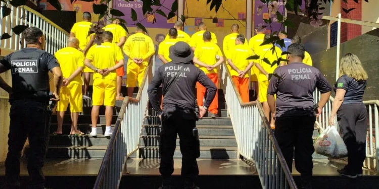 Internos com um bom comportamento puderam participar da ação de ressocialização. - Divulgação Seciju/Governo do Tocantins