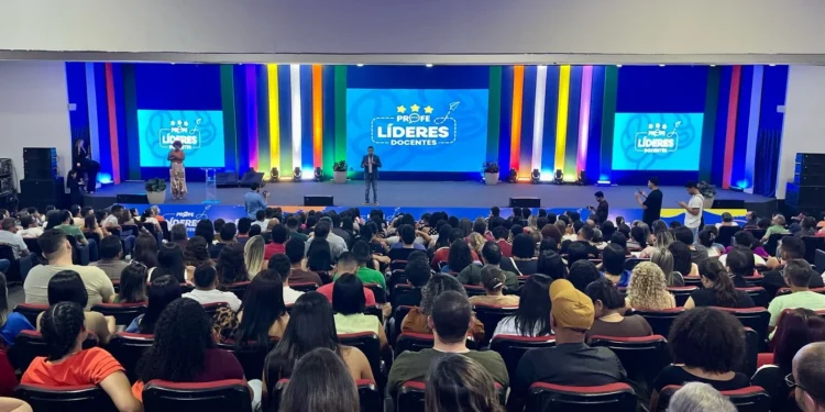 O primeiro dia de formação foi voltado para professores do Programa de Correção de Fluxo "Avança Mais" - (Créditos: Gabriela Rossi/Governo do Tocantins)