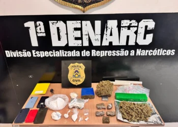 Drogas e insumos utilizados para o tráfico de drogas foram apreendidos pelos policiais civis - Alessandro Ferreira/Agência Tocantins