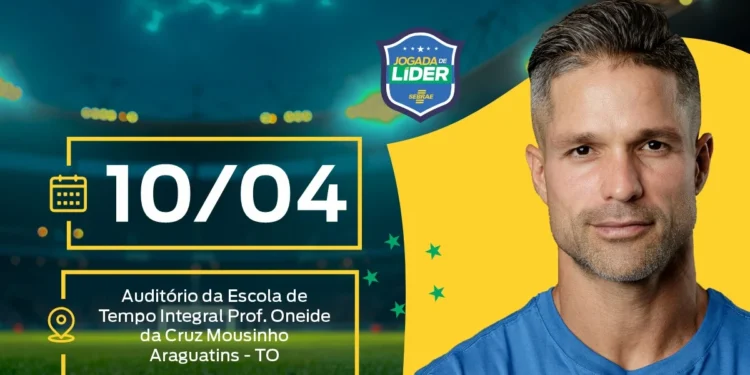 Sebrae Tocantins traz Diego Ribas a Araguatins para palestra sobre liderança e sucesso