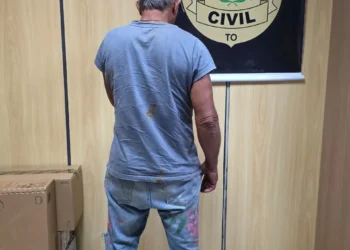 Homem apontado como autor de vários furtos na Capital é preso pela Polícia Civil. Crédito -Foto -DICOM SSP TO