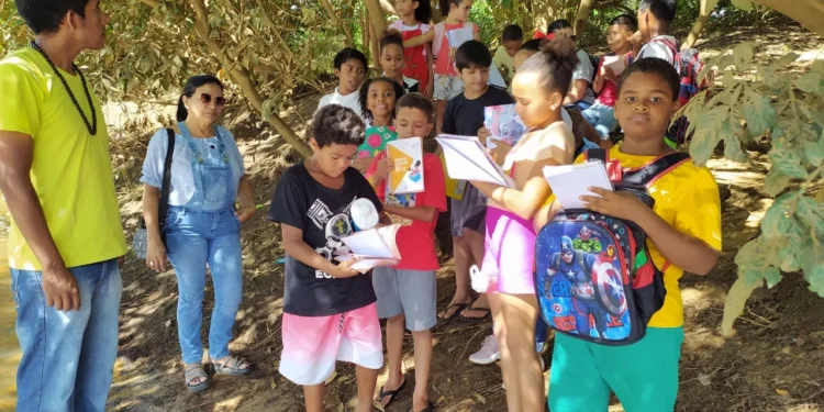 Alunos de Tocantínia visitam Sítio Arqueológico da Serra do Lajeado/TO