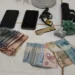 Dinheiro, drogas, maconha e arma de fogo apreendidos durante a operação Ruptura - Foto: Dicom SSP TO