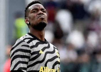 Paul Pogba em jogo da Juventus contra Cremonese • 14/5/2023 REUTERS/Massimo Pinca