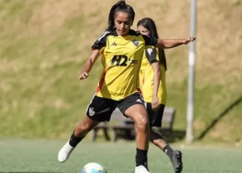 Debinha, jogadora do Atlético-MG — Foto: Daniela Veiga / Atlético