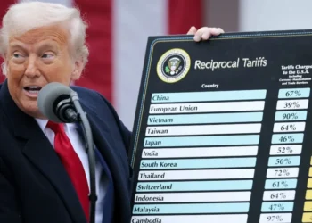 De 10% a 50%: entenda tudo sobre tarifas recíprocas anunciadas por Trump • Chip Somodevilla/Getty Images