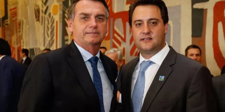 Jair Bolsonaro e Ratinho Junior • Dvulgação ANPr