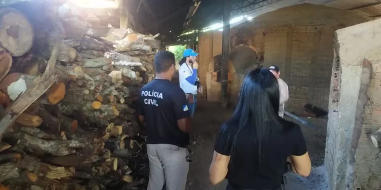 Polícia faz buscas após receber informações de que homem jogou corpo de mulher desaparecida em fornalha de cerâmica