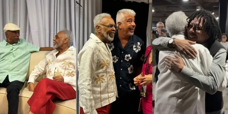 Gil mostra encontros com Milton, Lulu Santos, Djavan e mais durante turnê