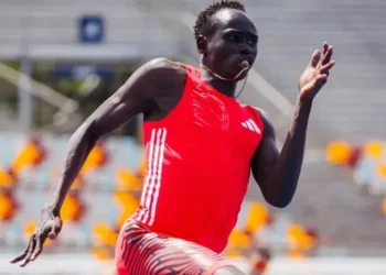 Gout Gout impressiona no atletismo • Patrick Hamilton/AFP/Getty Images