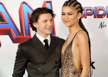 Tom Holland e Zendaya na première de "Homem-Aranha: Sem Volta Para Casa" • Emma McIntyre/Getty Images