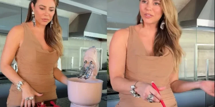 Paolla Oliveira cozinha o próprio bolo de aniversário enquanto responde perguntas de fãs • Instagram/ Paolla Oliveira
