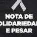 Nota de pesar e solidariedade