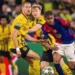 Lamine Yamal em lance no duelo entre Borussia Dortmund x Barcelona; joia esteve apagada no confronto • Divulgação/Barcelona