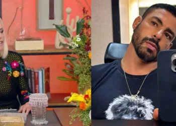 Ator mandou flores para a apresentadora Ana Maria Braga em agradecimento a uma receita de coxinha • TV Globo/Reprodução/Instagram/Cauã Reymond