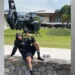 O jogador Neymar em frente ao seu helicóptero • Reprodução/Instagram/neymarjr