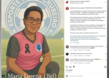 Árbitra teria falecido após mal súbito durante abertura de partida • Divulgação/Esporte Clube Cruzeiro Itanhaém