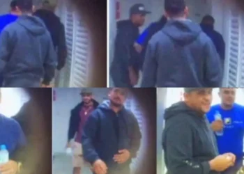 Circuito de segurança registrou reunião entre o PCC e mafiosos • Reprodução/Polícia Federal