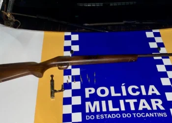 Arma de fogo apreendida. - Foto: Ascom 4º CIPM