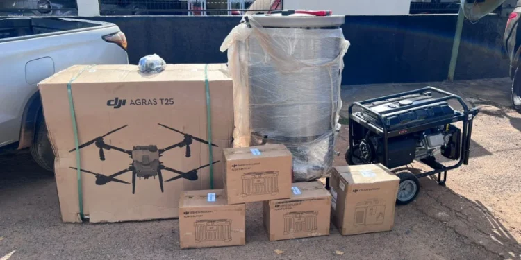 Em operação conjunta, Polícia Militar recupera drone, veículo furtado e apreende munições em Miranorte