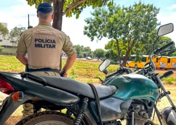 Motocicleta recuperada. - Foto: Ascom PMTO