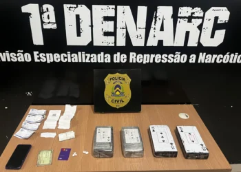 Na mochila da suspeita, foram localizadas substâncias análogas à cocaína e ao crack - Foto: Divulgação PC-TO