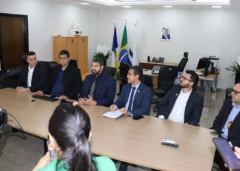 Em coletiva à imprensa, secretário Bruno Azevedo e delegados da Polícia Civil divulgaram o balanço da Operação Renorcrim - Vania Machado/Governo do Tocantins