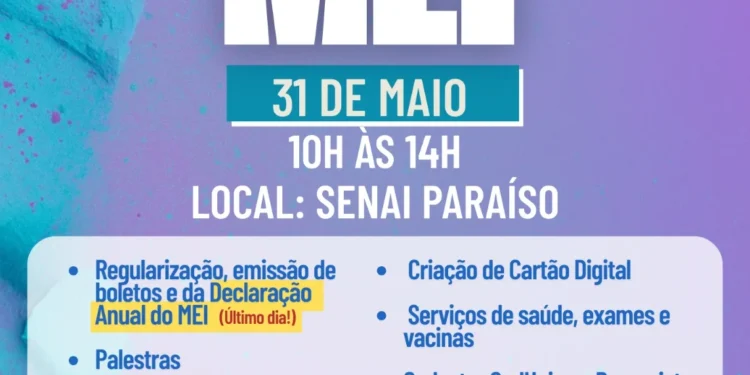 Sebrae Tocantins realiza Dia do MEI em Paraíso com serviços gratuitos e palestras para empreendedores
