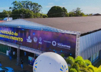 Pavilhão do Desenvolvimento é espaço para fomentar micro e pequenos negócios (Crédito na imagem: Matheus Alcântara/Governo do Tocantins)