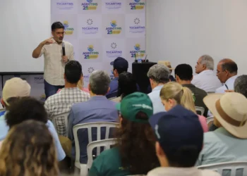 Secretário Marcello Lelis explica funcionamento do Programa Jurisdicional de REDD+ aos representantes do Agro. Foto: Whashington Luis/Governo do Tocantins