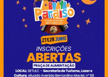 Prefeitura abre edital para MEI’s que desejarem comercializar no Arraiá no Paraíso