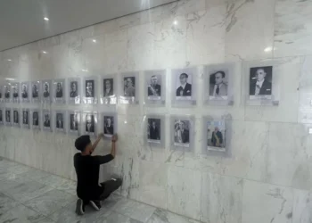 Imagem da galeria dos presidentes, no Palácio do Planalto — Foto: Guilherme Mazui/g1