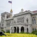 Fachada da sede do governo da Tailândia em Bangkok — Foto: Stefani Reynolds/AP