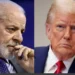 O presidente da República, Luiz Inácio Lula da Silva, à esquerda, e o presidente dos Estados Unidos, Donald Trump, à direita • Marcelo Camargo/Agência Brasil | Andrew Harnik/Getty Images