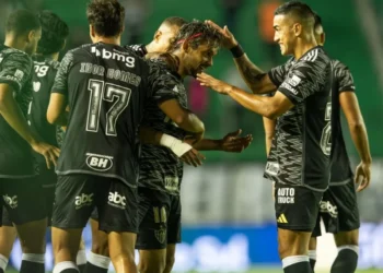 Gustavo Scarpa comemora o gol em Atlético-MG x Juventude • Pedro Souza / Atlético