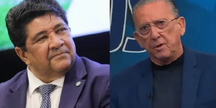 Galvão Bueno critica CBF por negociação de amistoso da Seleção Brasileira contra a Rússia • Reprodução/YouTube