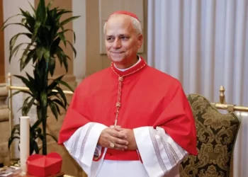 Cardeal Robert Francis Prevost, dos EUA, em 30 de setembro de 2023. — Foto: Foto AP/Riccardo De Luca