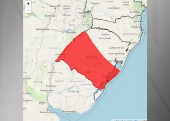 Chuvas podem gerar micro explosões e tornados no estado • Reprodução/Inmet