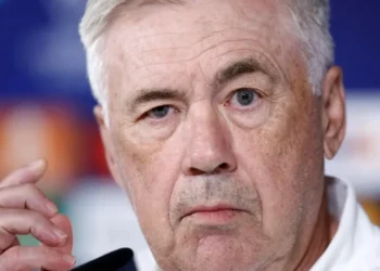 Técnico do Real Madrid, Carlo Ancelotti, durante entrevista coletiva • 27/05/2024 REUTERS/Juan Medina