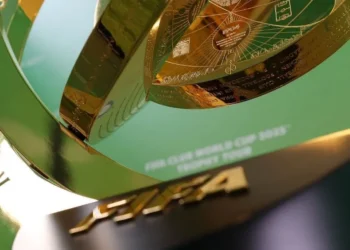 Troféu do Mundial de Clubes da Fifa esteve no Brasil nos últimos dias • Cesar Greco/Palmeiras/