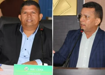 Paulinho Cavalcante busca lombadas enquanto Ghisley Martins realização de campeonatos